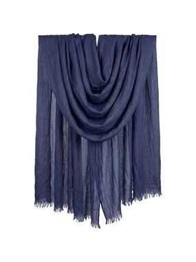Lightweight Linen Cotton Scarf Shawl Wrap Beach Coverup Summer Travel Hijab